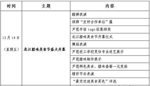 三水美食节的详细时间安排