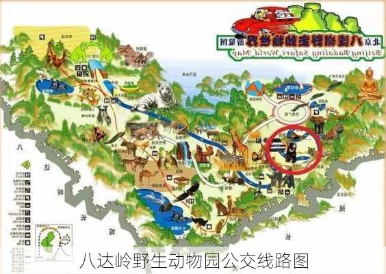 八达岭野生动物园公交线路图