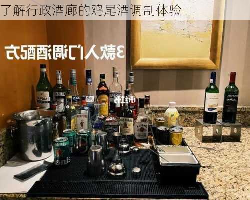 了解行政酒廊的鸡尾酒调制体验