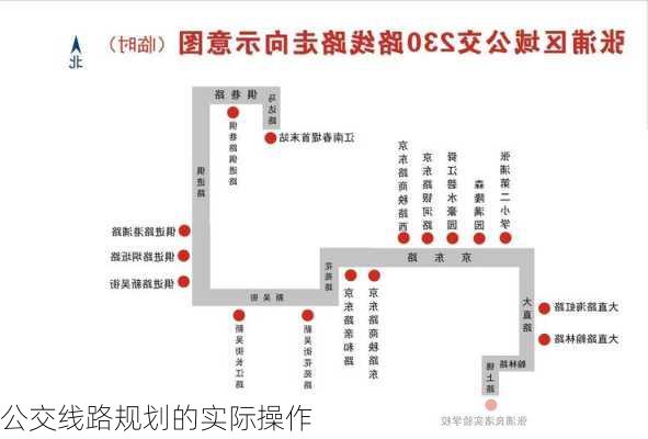 公交线路规划的实际操作