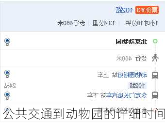 公共交通到动物园的详细时间