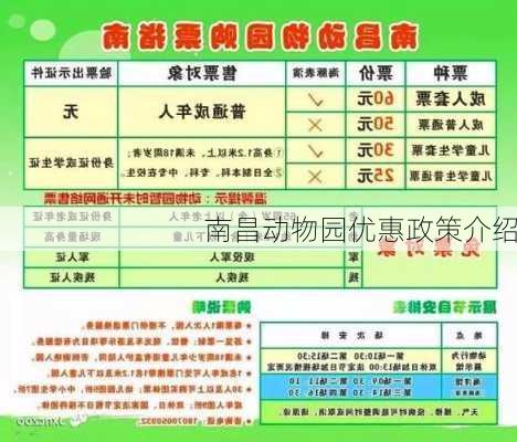 南昌动物园优惠政策介绍