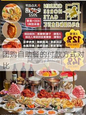 团购自助餐的付款方式对比