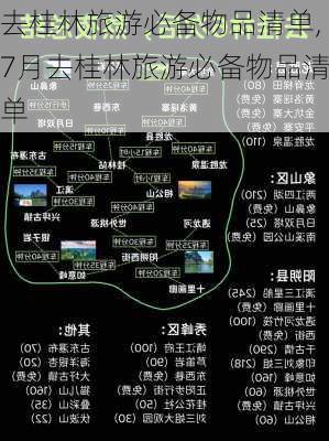 去桂林旅游必备物品清单,7月去桂林旅游必备物品清单