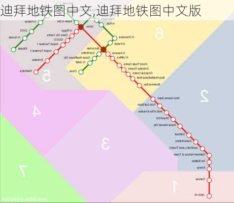 迪拜地铁图中文,迪拜地铁图中文版