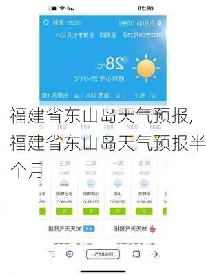 福建省东山岛天气预报,福建省东山岛天气预报半个月