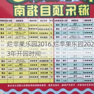 烂苹果乐园2016,烂苹果乐园2023年开园时间