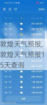 敦煌天气预报,敦煌天气预报15天查询