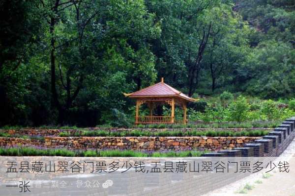 盂县藏山翠谷门票多少钱,盂县藏山翠谷门票多少钱一张