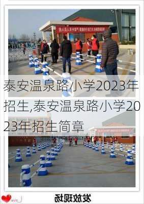 泰安温泉路小学2023年招生,泰安温泉路小学2023年招生简章