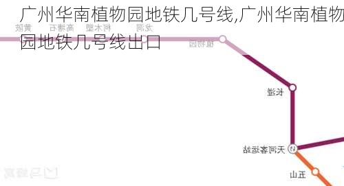 广州华南植物园地铁几号线,广州华南植物园地铁几号线出口