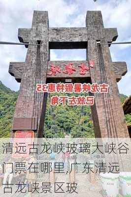 清远古龙峡玻璃大峡谷门票在哪里,广东清远古龙峡景区玻