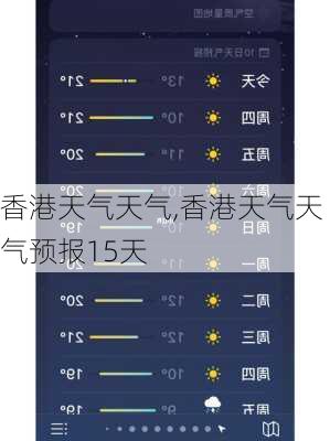 香港天气天气,香港天气天气预报15天