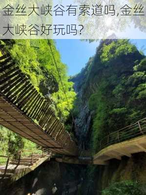 金丝大峡谷有索道吗,金丝大峡谷好玩吗?