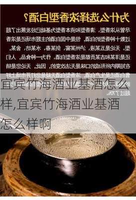 宜宾竹海酒业基酒怎么样,宜宾竹海酒业基酒怎么样啊