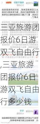 三亚旅游团报价6日游双飞自由行,三亚旅游团报价6日游双飞自由行多少钱